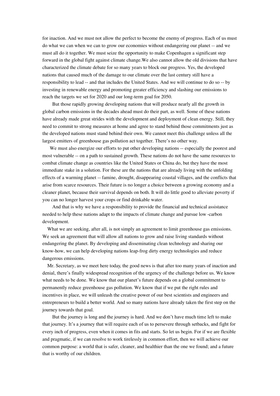 奥巴马气候变化演讲_第3页