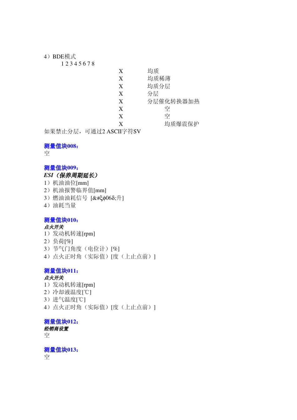 奥迪A6L2.0T发动机数据测量值块功能说明_第3页