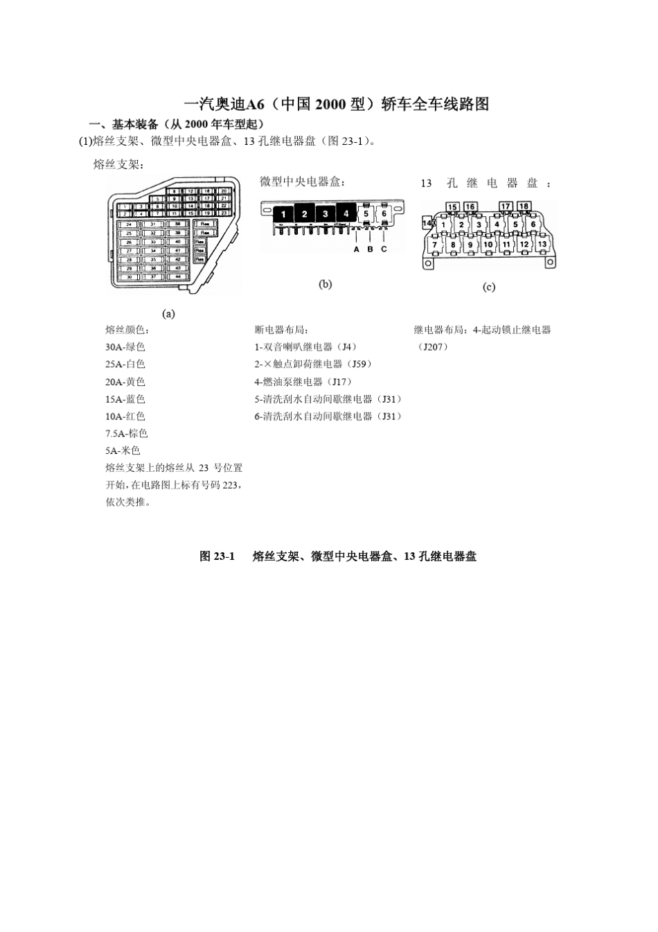 奥迪A6电路图_第1页