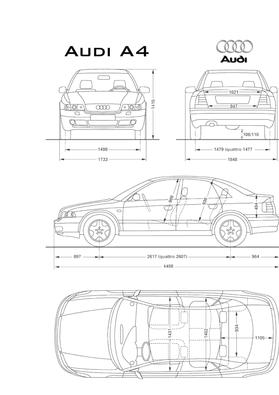 奥迪系列三视图_第2页