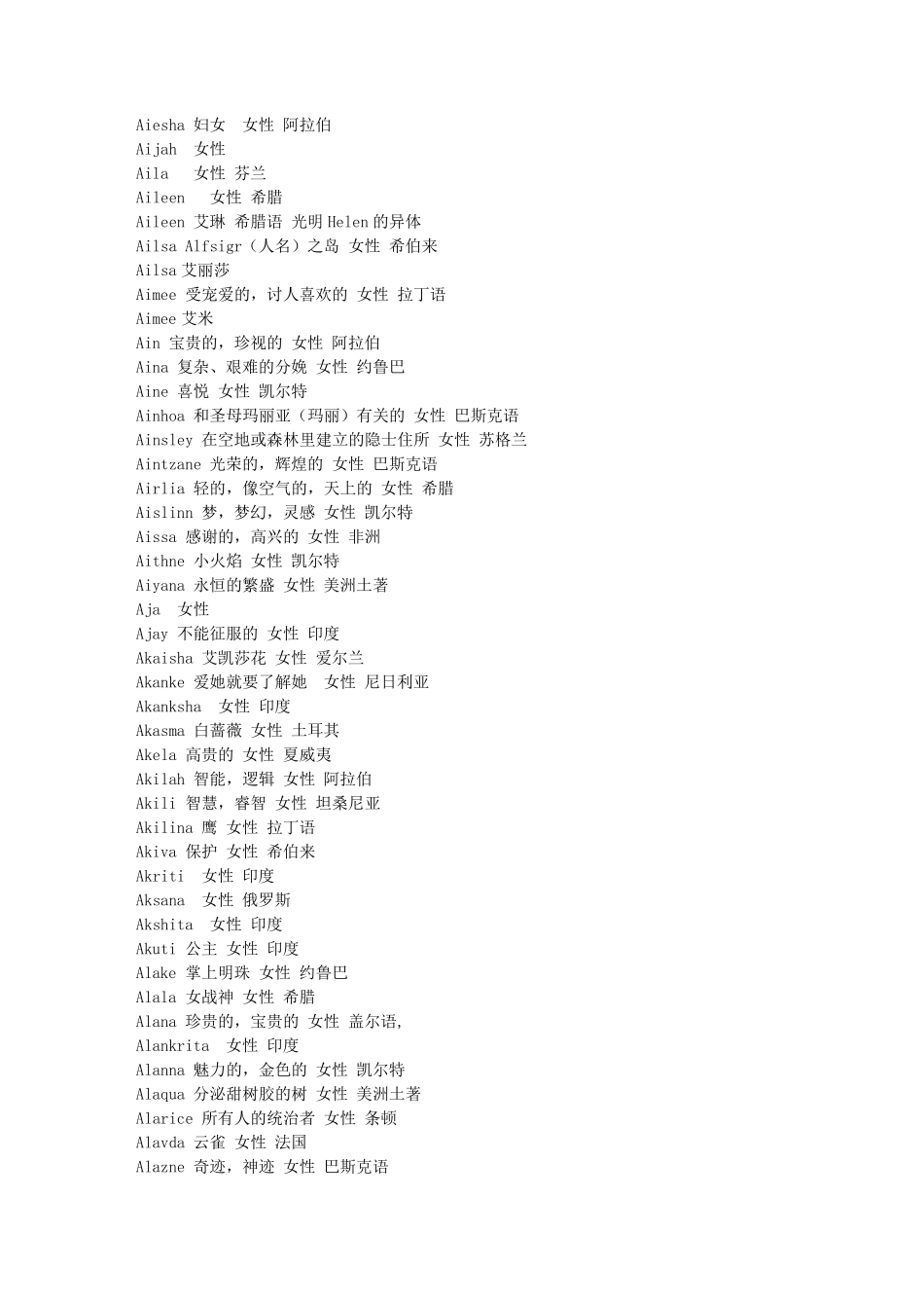 女子英文名字_第3页