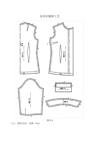 女衬衫缝制工艺2