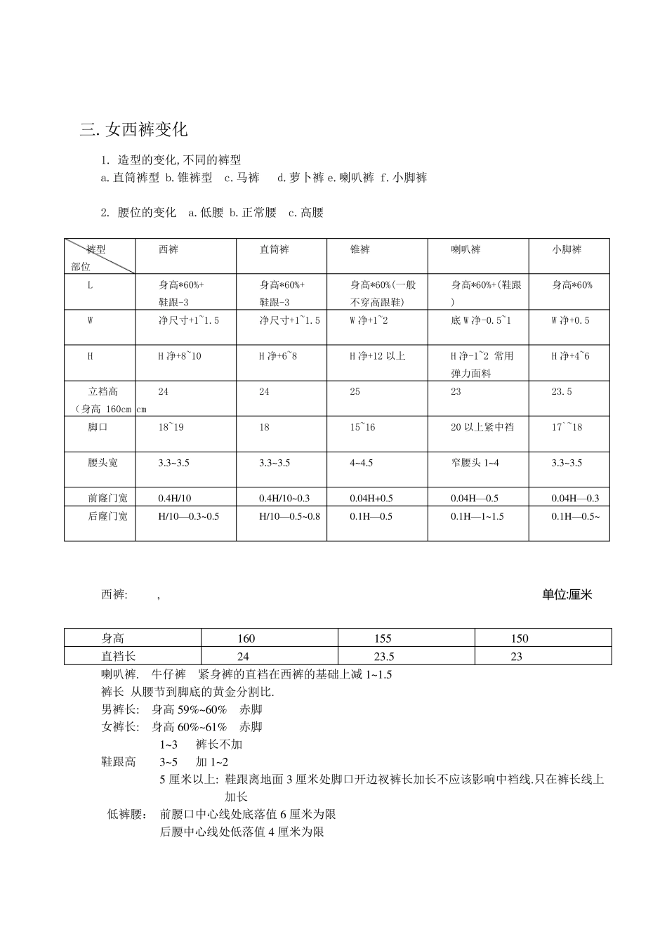 女西裤结构制图_第3页