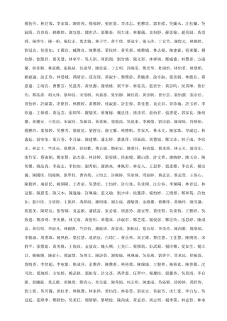 好听名字姓名大全