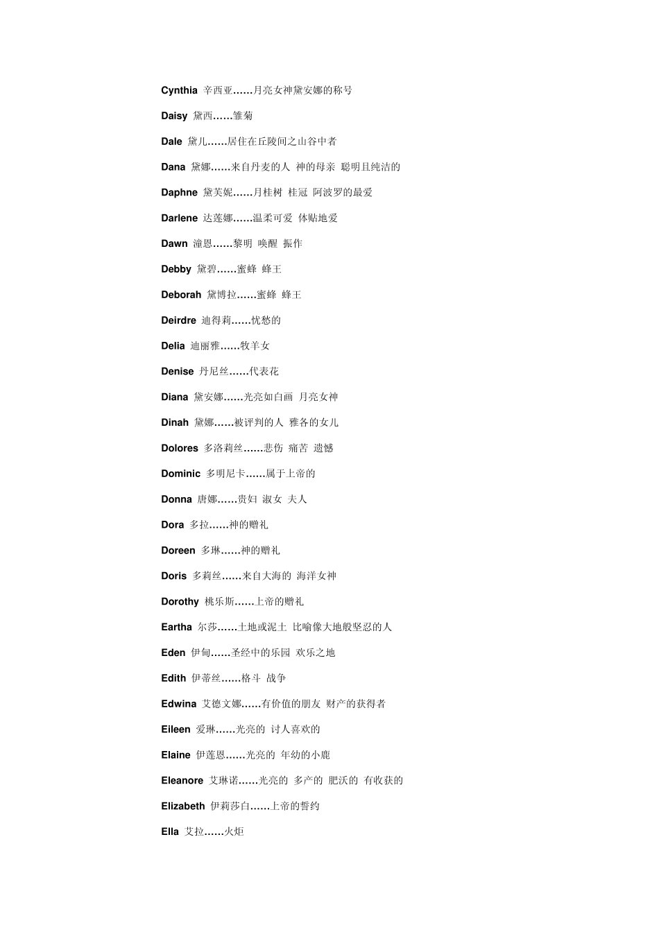 好听的女英文名_第3页