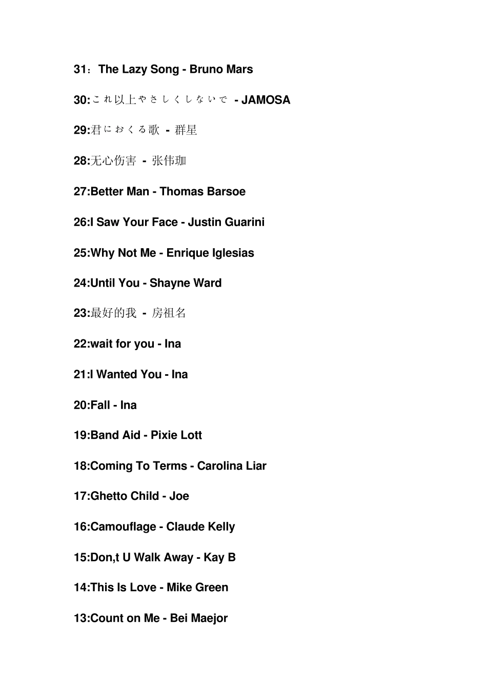 好听的英文歌曲,作为背景音乐很给力哦_第2页