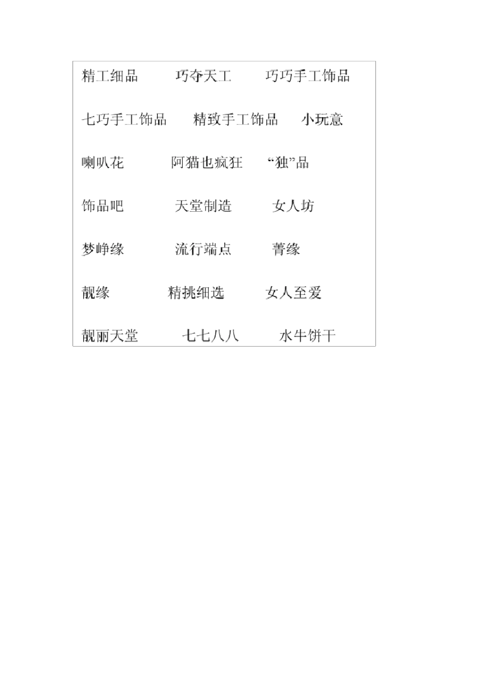 好听的饰品店店名大全_第3页