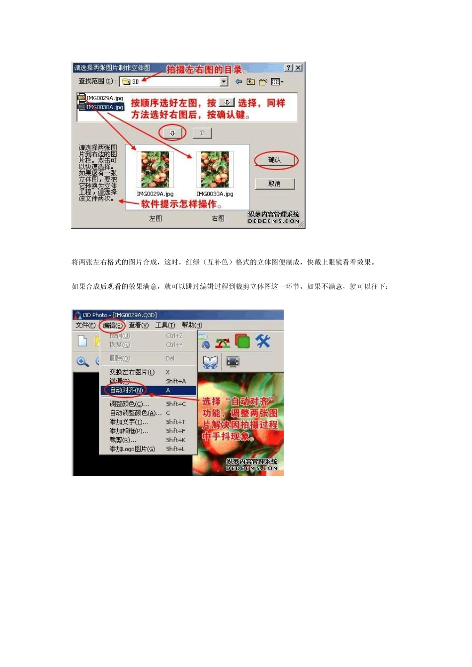 如何使用i3DPhoto制作红蓝3D立体图片_第2页