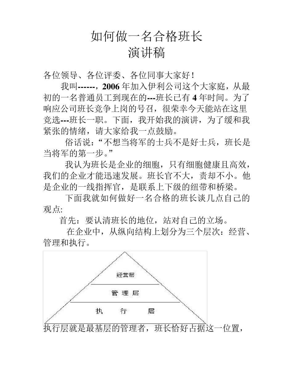 如何做一名合格的班长_第1页