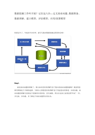 如何做数据挖掘