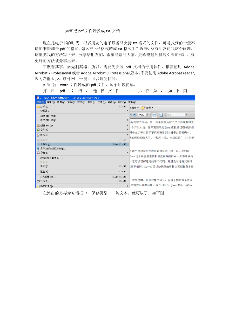 如何把pdf文件转换成TXT文档_第1页