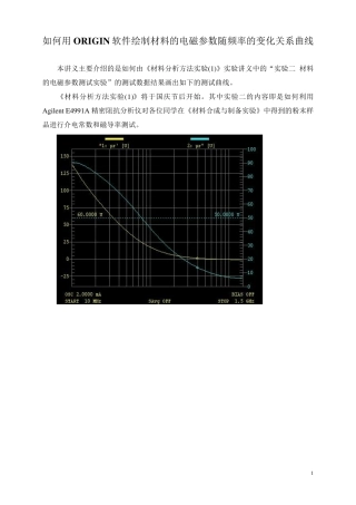如何用ORIGIN绘制曲线图