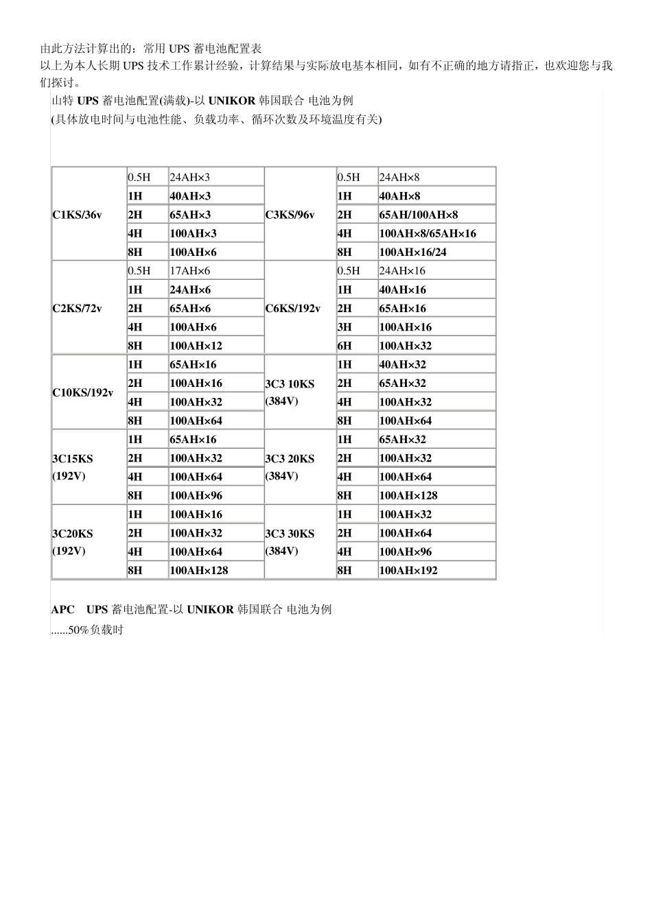 如何计算UPS蓄电池配置及蓄电池的放电时间_第3页