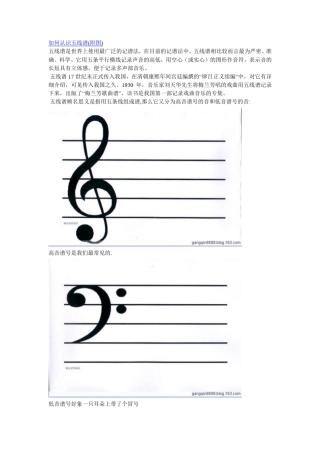如何认识五线谱(附图)
