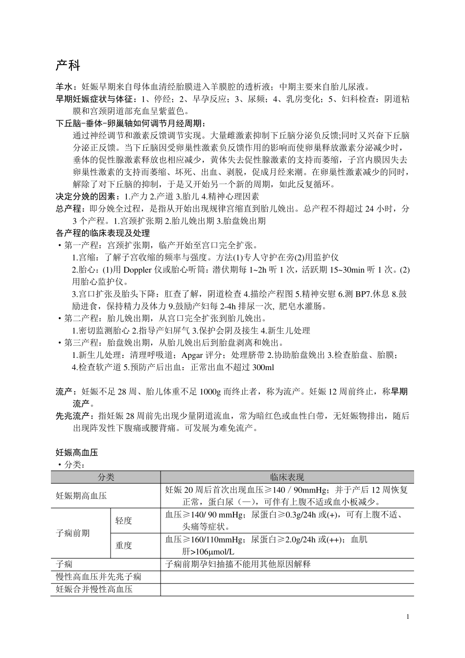 妇产科学复习资料_第1页