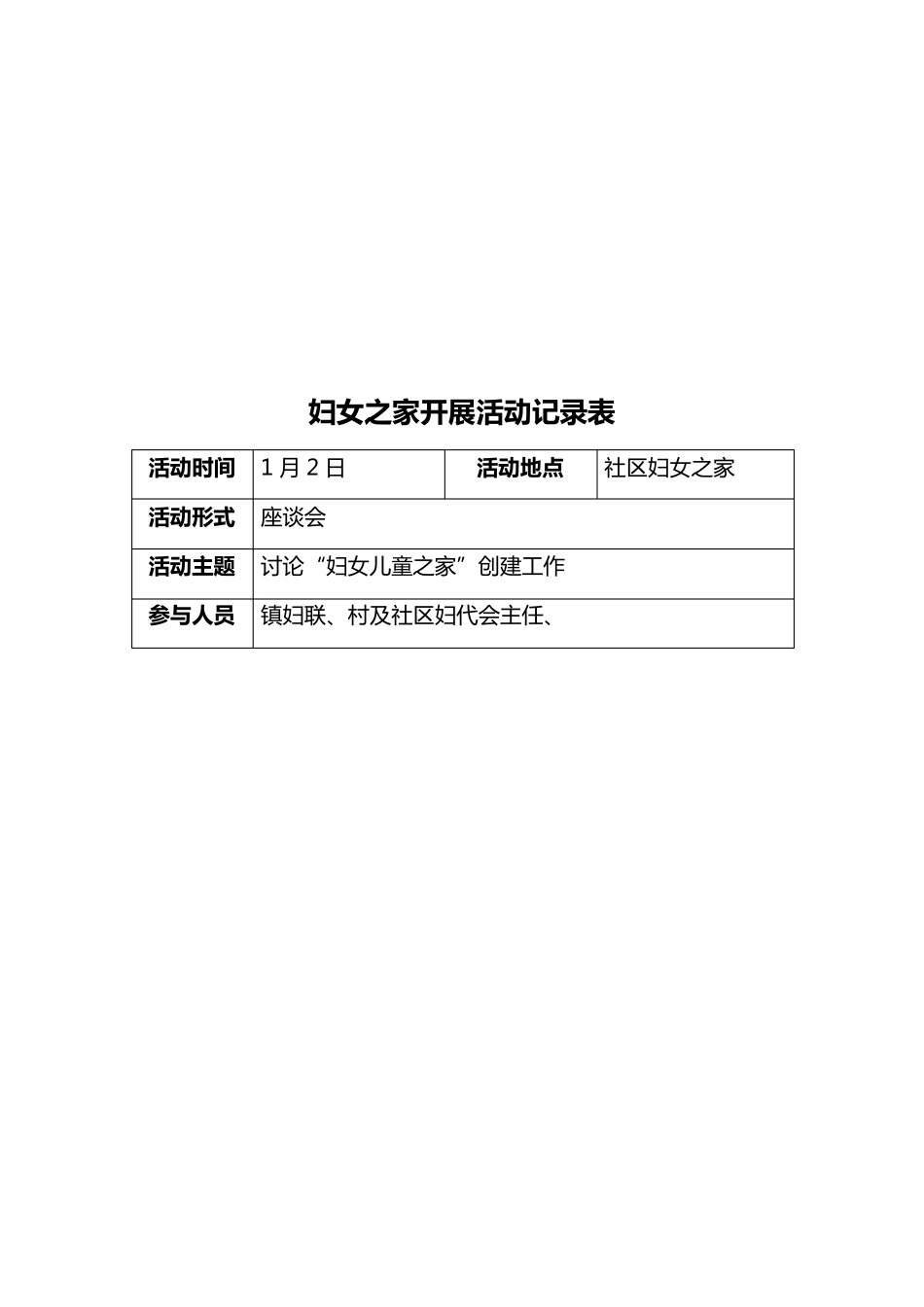 妇女之家活动记录七次_第2页