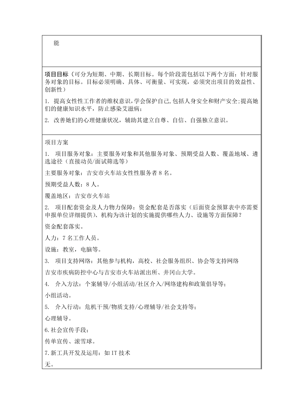 妇女社会工作策划书_第3页