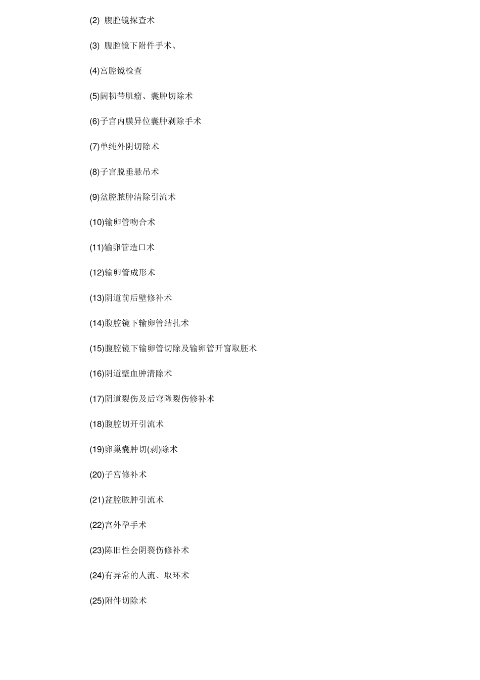 妇科一类技术目录_第2页