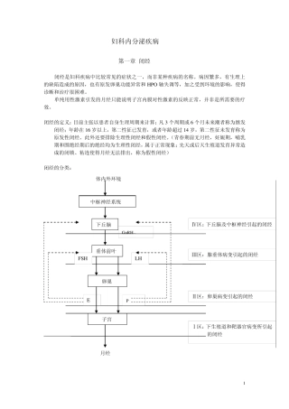妇科内分泌疾病