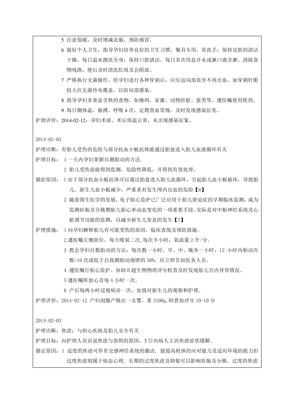 妊娠合并血小板减少护理查房2014_第3页