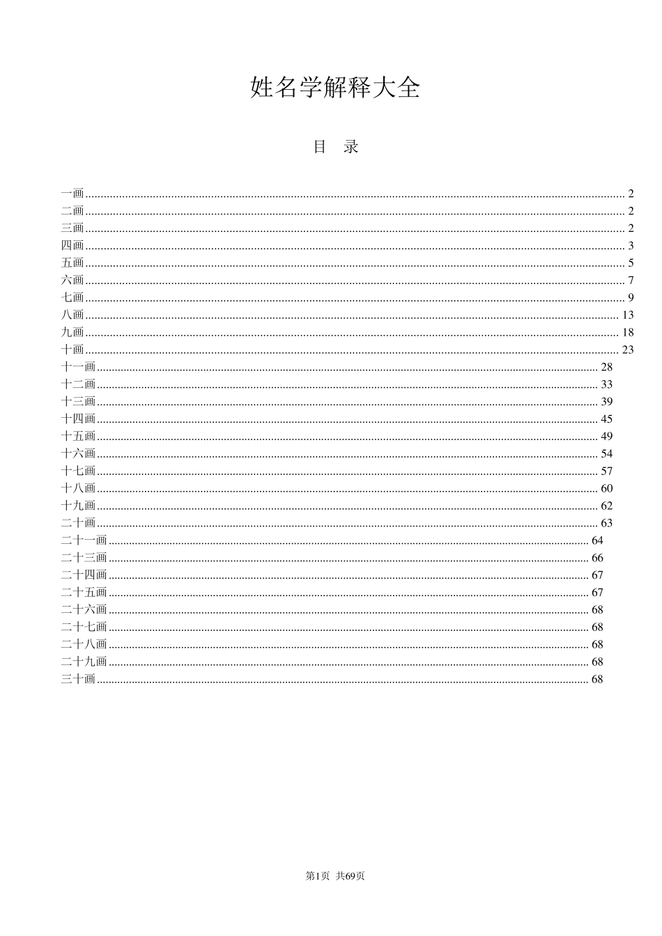姓名学解释大全_第1页