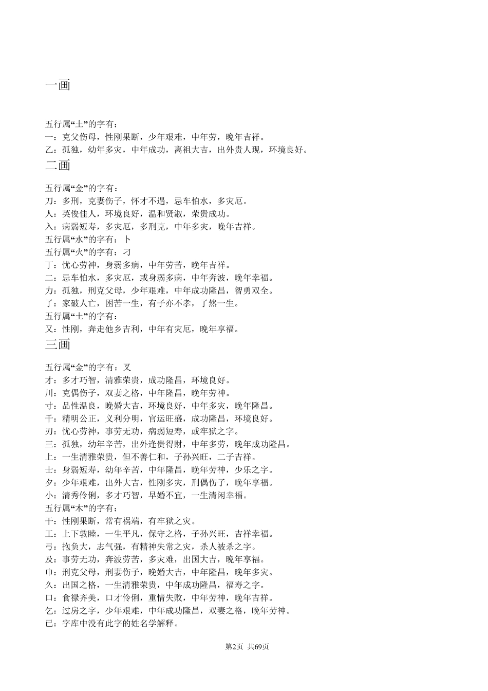 姓名学解释大全_第2页