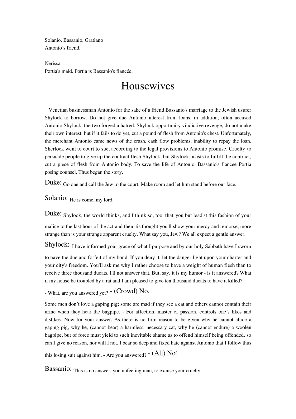 威尼斯商人英文舞台剧剧本the_merchant_of_venice_第2页