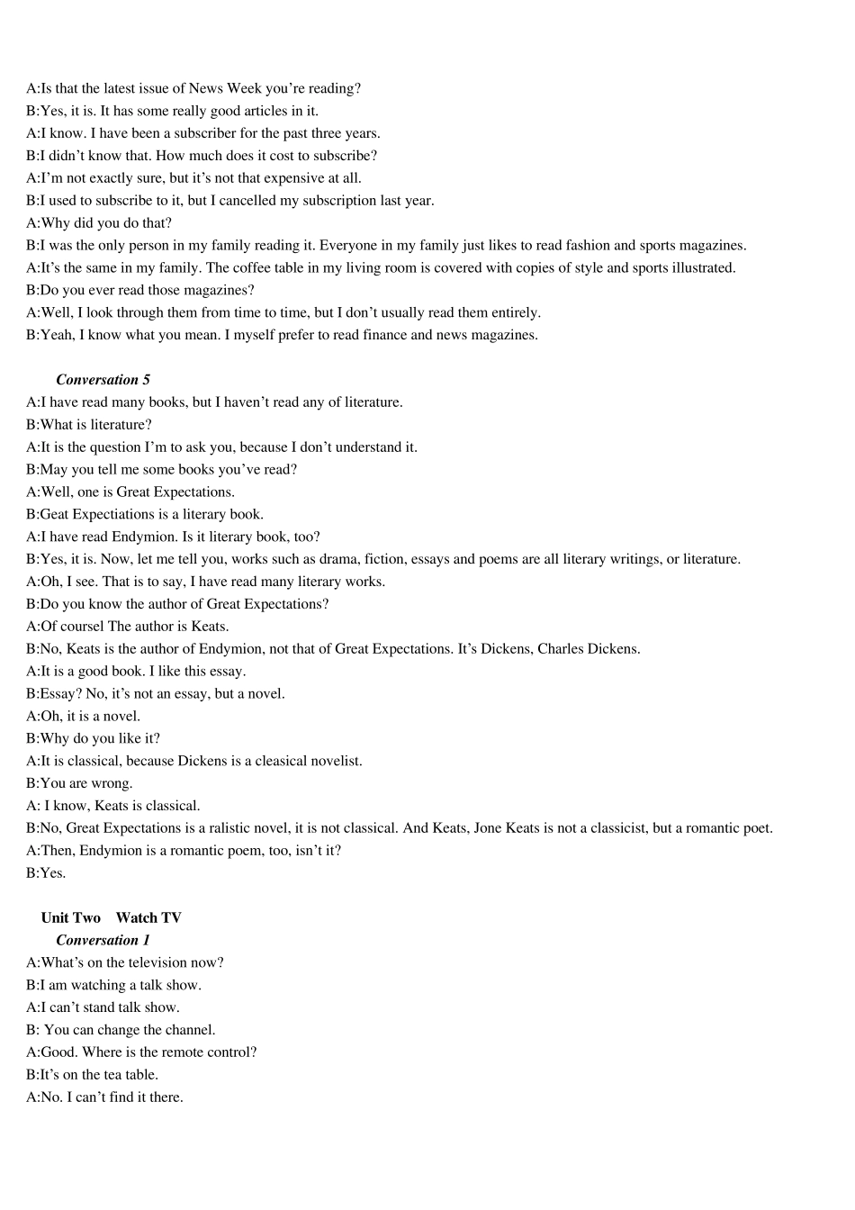 娱乐休闲英语口语_第2页