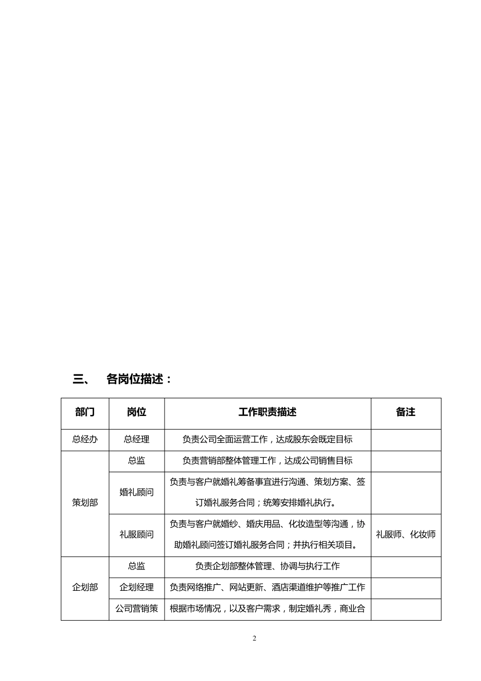 婚庆公司参考薪酬管理制度_第2页