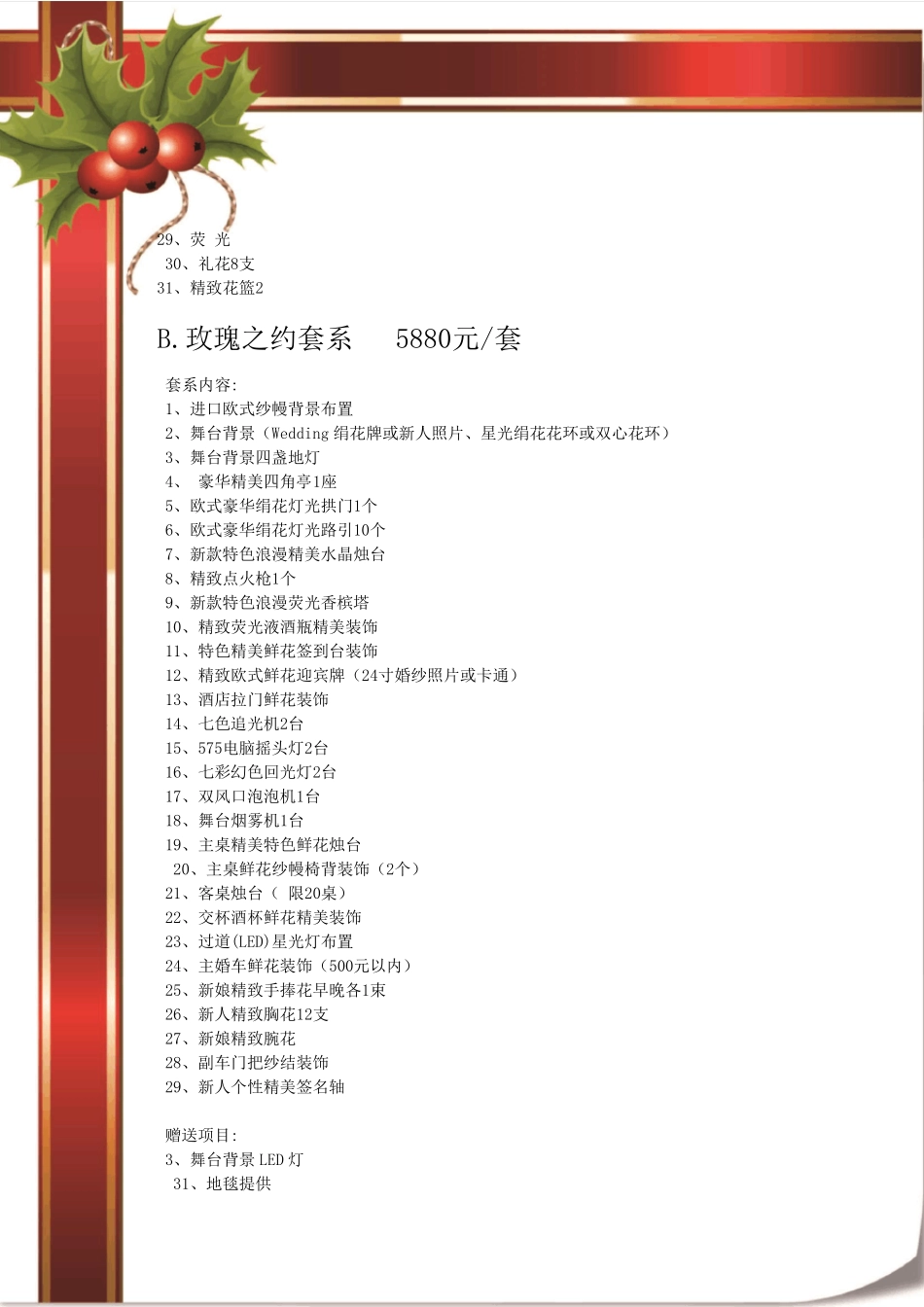 婚礼套系整理_第3页