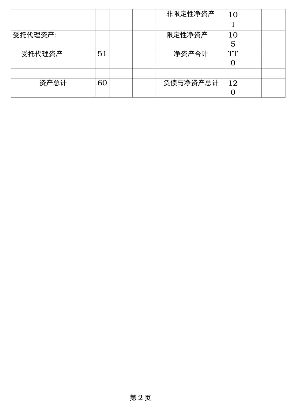 民间非营利组织财务报表_第2页