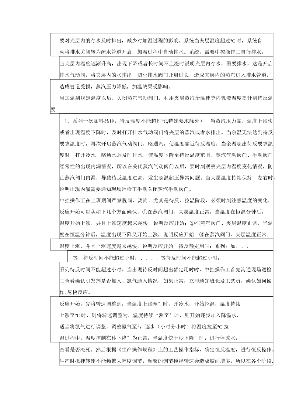 聚合车间中控操作工反应操作流程_第3页
