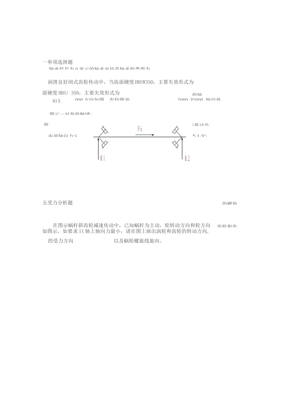 精品课程题目(机械设计)要点_第1页