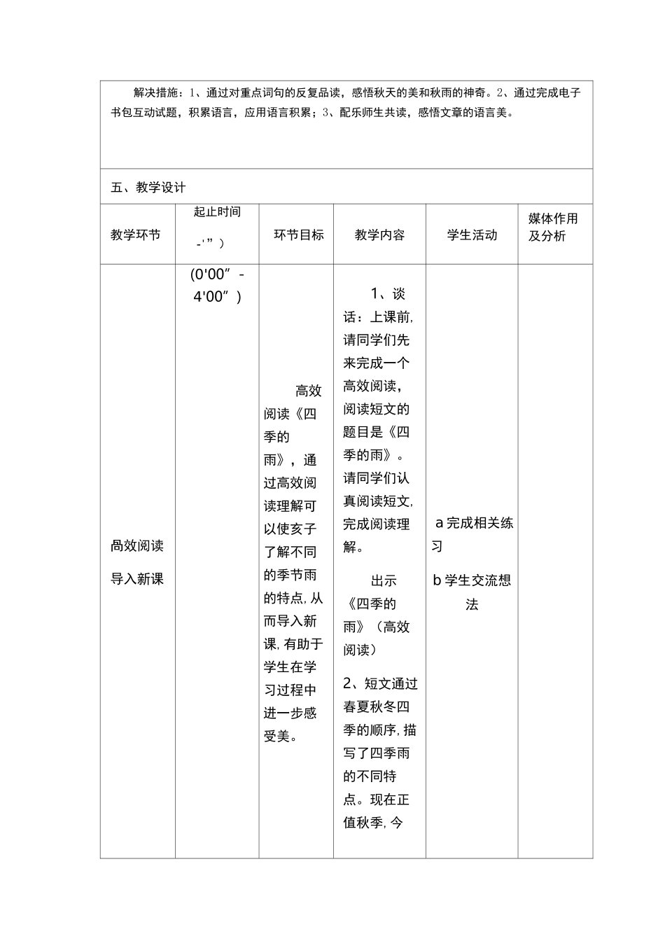 一对一智慧课堂《秋天的雨》信息技术融合课例教学设计_第2页