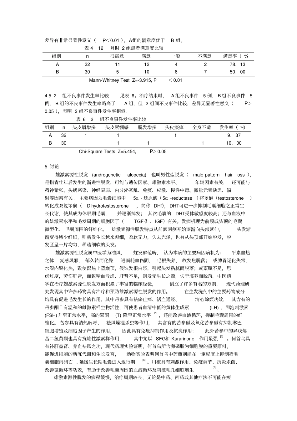 生发洗剂治疗男性雄激素源性脱发32例临床的研究_第3页