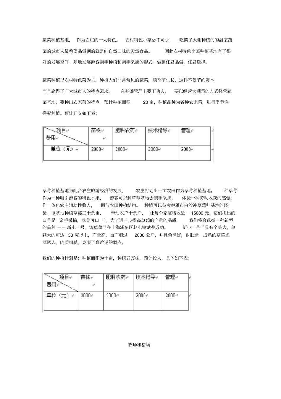 生态农庄的创业计划书_第3页