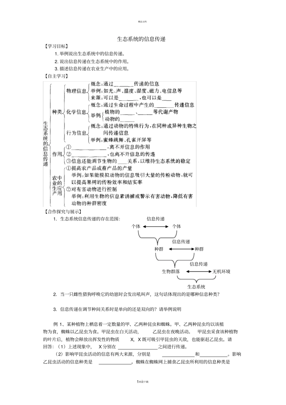 生态系统的信息传递_第1页