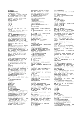 生物工程复习资料缩