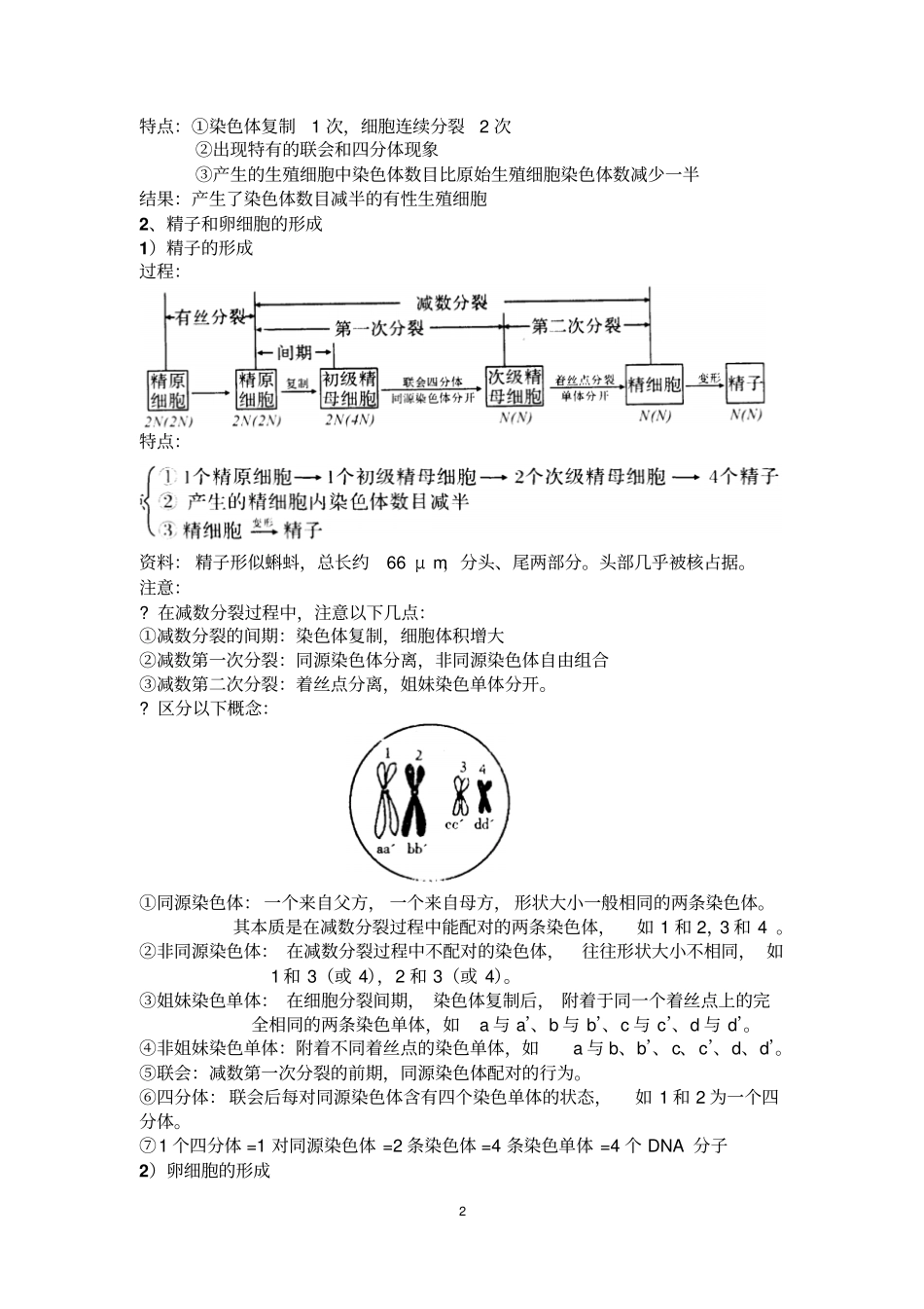 生物必修二知识点详解汇总_第2页