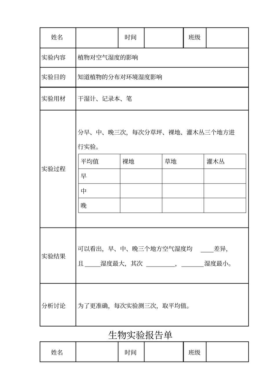 生物试验报告单_第2页