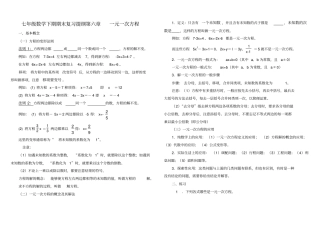 生用七年级数学下册-期末复习提纲-华东师大版讲解