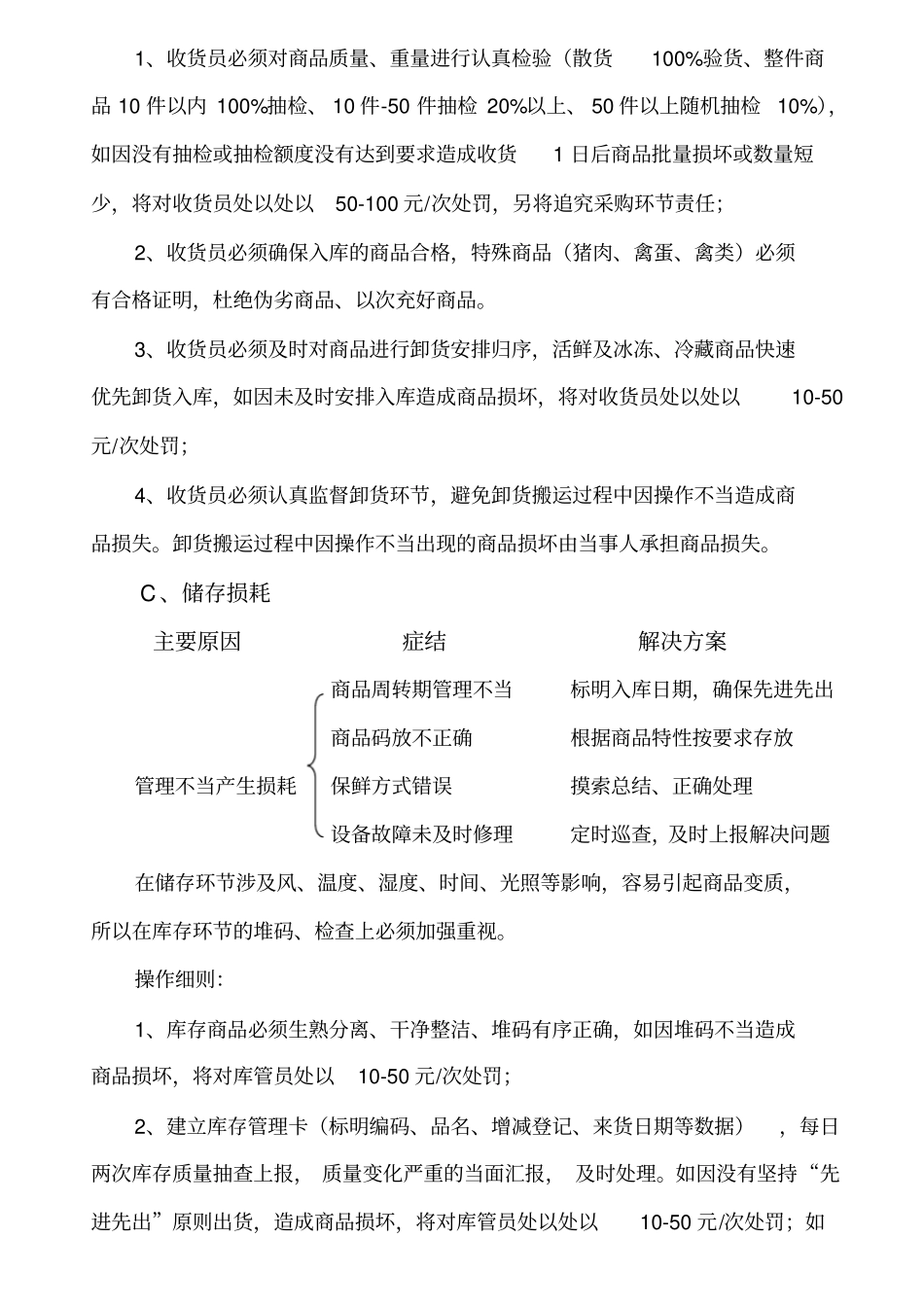 生鲜损耗控制制度及报损流程_第3页