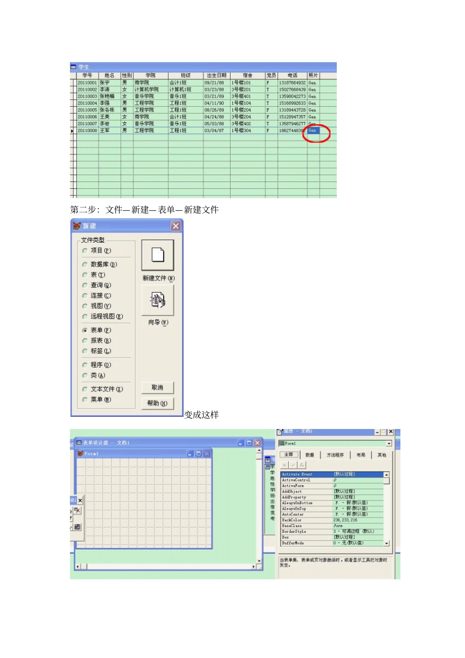 用VFP语言做一个小型的管理系统_第3页