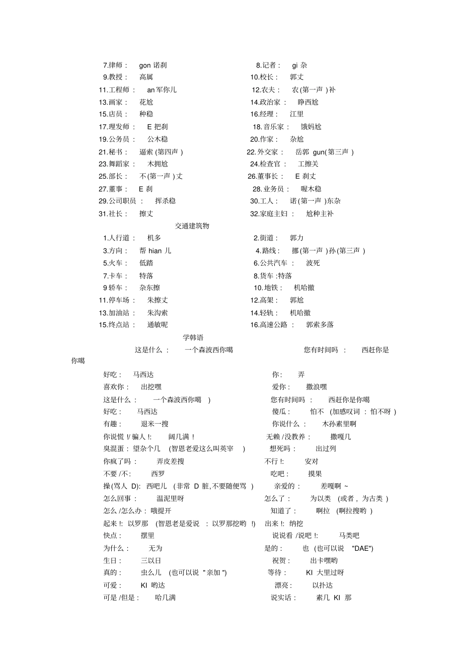 用中文说韩语_第2页