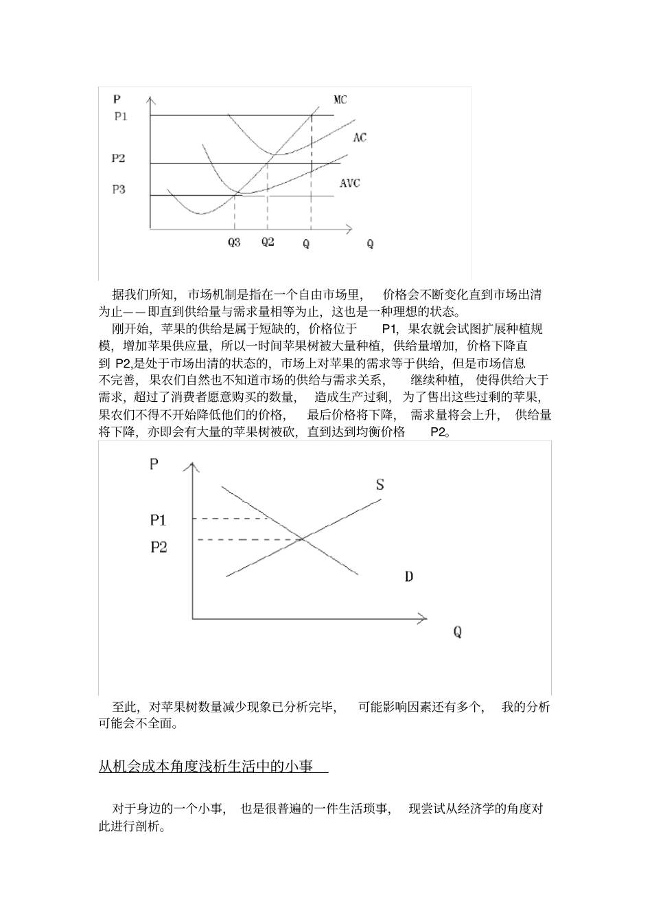 用微观经济学原理浅析生活中的现象_第2页