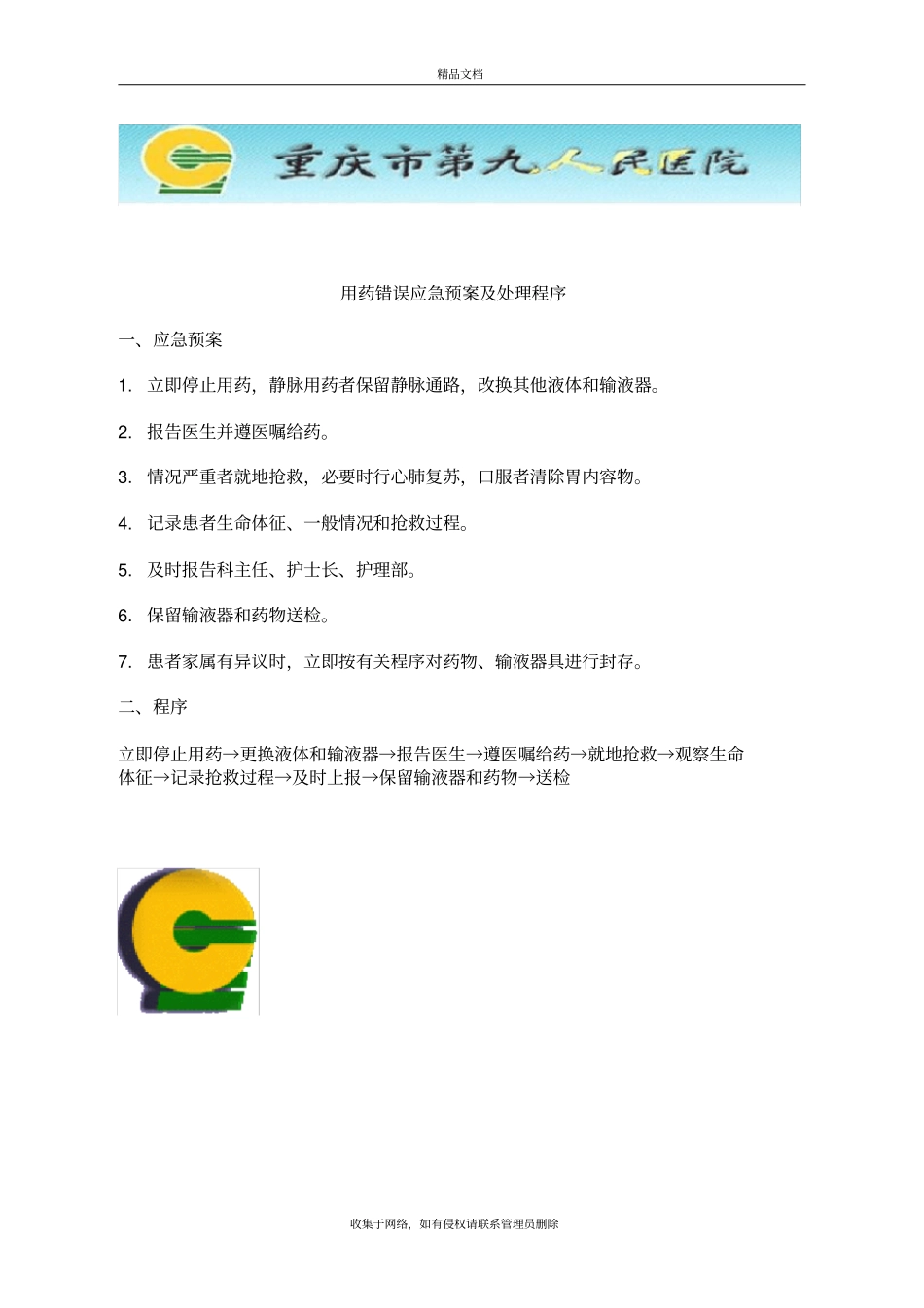 用药错误应急预案及处理程序资料_第2页