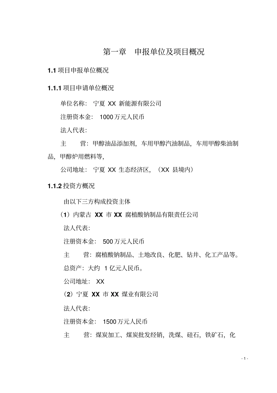 甲醇汽油添加剂可行性研究报告_第1页