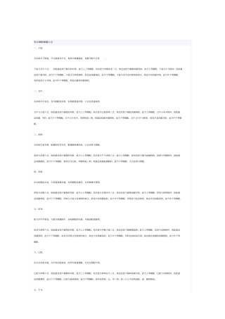 男女属相婚配表汇总