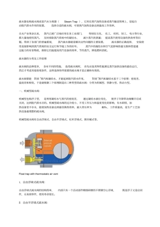 疏水器steamtrap工作原理及安装要求