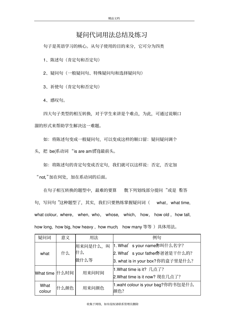 疑问代词用法总结及练习知识讲解_第2页